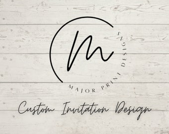 PRINTABLE Custom Invitation Design | Baby Shower | Birthday | Wedding | Print at Home Digital File