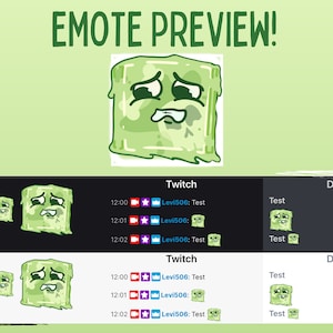 Gelatinous Cube Emotes for Twitch or Discord D&D Monster Emote Set ...