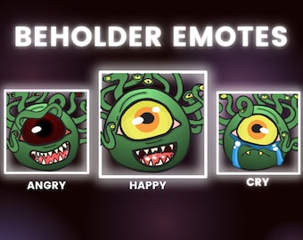 Halter Twich oder Discord Emote Set | DnD Dungeons and Dragons | D&D Monster