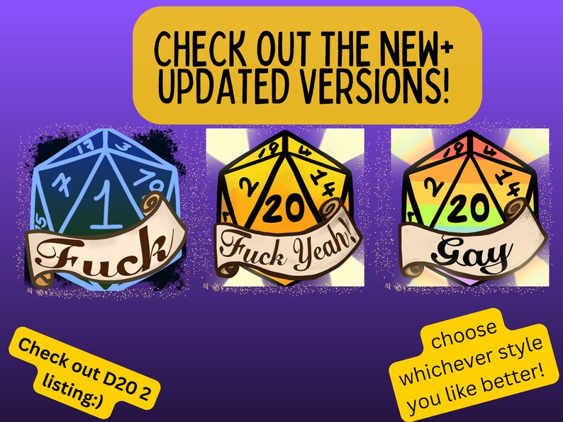 D20 Twitch or Discord Emote Set Dice Natural 20 Crit Etsy