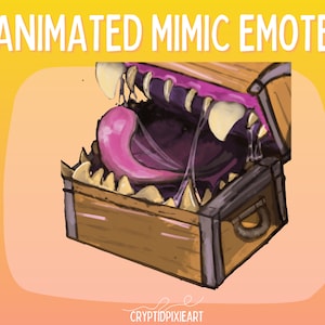 Animated DnD Mimic Emote! 2x Free Variants Included! /Tags: Streamer Youtube Twitch Discord Alert Dungeons and Dragons /