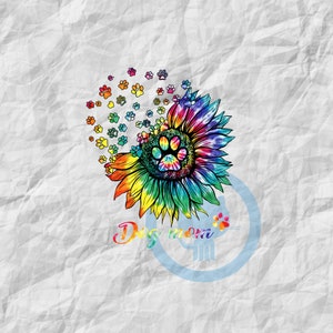 Tie Dye Dog Mom, Animal Lover, Multi Color, Cute, PNG, Digital Design, Sublimation Design, Crafting Design, Download