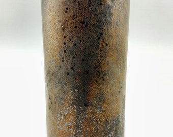 Unique handmade metallic glaze ceramics vase