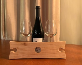 Hardwood Wine Caddy - For the Wine Lover in Your Life