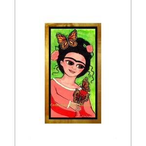 Little Frida with Monach Butterfly