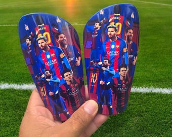 custom soccer shin guards leo mess