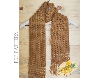 Crochet Pattern - Westerlund Cluster Scarf - Easy Crochet Pattern - Textured Crochet