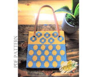 Crochet Pattern - Sunny Days Bag - Tapestry Crochet - PDF Download