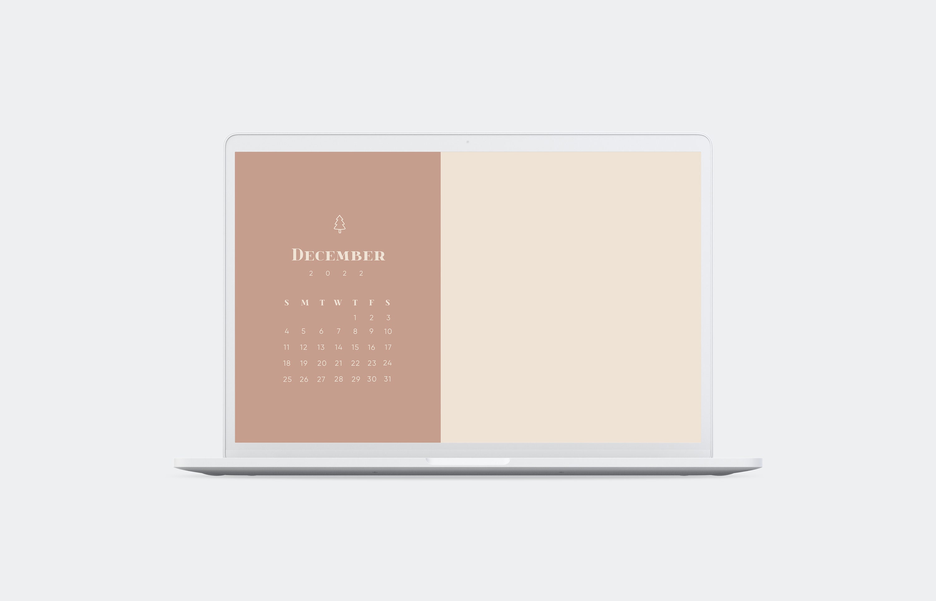 December 2022 Desktop Calendar Wallpaper Minimal Aesthetic - Etsy Canada