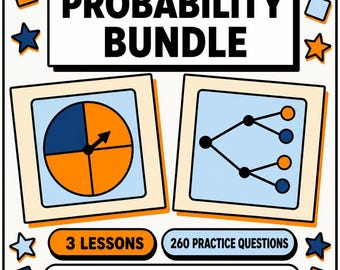 Probability and Combinations Maths Lesson Bundle | Practice Questions with Answers | KS2 KS3 GCSE 11 Plus | Tutor Resource Digital Download