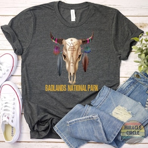 Badlands Shirt, Badlands National Park NPS Bison Buffalo Hiking Forest Camping Mountain Shirt