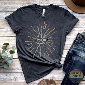 63 National Park Name Bucket List Shirt, All 63 US National Park Checklist Heart List Adventure Awaits Compass shirt