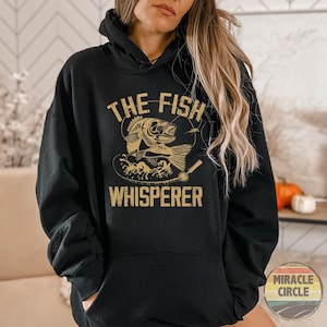 Fishing Lover Hoodie - Boys Fishing, Mens Fishing Fisherman Gift The Fish Whisperer Fathers day Hoodie