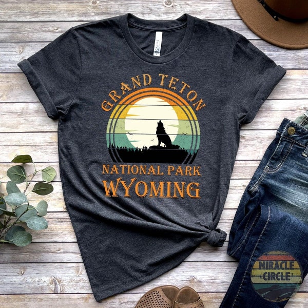 Grand Teton Shirt, Vintage Grand Teton Nationalpark Wandern Wyoming Shirt