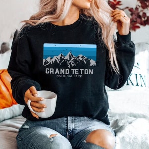 Grand Teton National Park Sweatshirt, Wyoming Sweatshirt, Reise-Liebhaber-Sweatshirt, Naturliebhaber-Sweatshirt