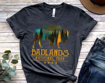 Badlands Shirt, Badland National Park Buffalo Bison South Dakota Fluffy Cows shirt