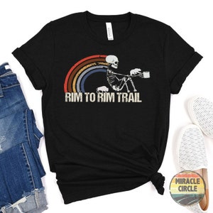 Rim 2 Rim Trail Checklist Crewneck Shirt, Grand Canyon National Park Rim To Rim Trail R2R Hiking Outdoor Wilderness Forest shirt