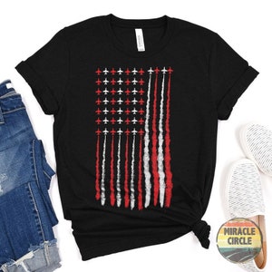 Camisa de cuello redondo del 4 de julio, camisa patriótica del día de la independencia de la bandera de EE. UU.