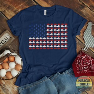 Patriotic Camping Crewneck Shirt, Bear Buffalo American Flag Camper Patriotic 4th of July Gift Independence Day Hiking shirt