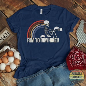 Rim 2 Rim Hiker Checklist Crewneck Shirt, Grand Canyon National Park Rim To Rim Hiker R2R Hiking Outdoor Wilderness Forest shirt