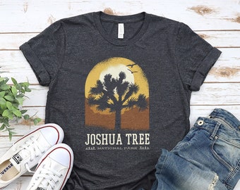 Joshua Tree Crewneck Shirt, Vintage Joshua Tree California Vintage Retro Camping Nationalpark Shirt, Camping Geschenk, Wandern Geschenk, Camper Geschenk