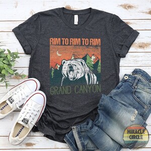 Rim To Rim To Rim Crewneck Shirt, Grand Canyon R2R Rim 2022 Hiker Medal National Park Hiking Camping shirt