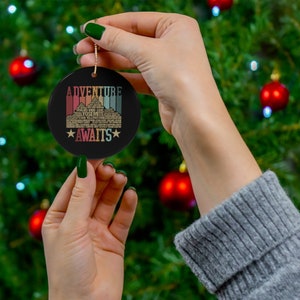 63 National Park Checklist Ornament, All 63 US National Park Name List, Us Park Name Bucketlist Ceramic Ornament