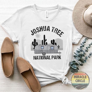 Joshua Tree Crewneck Shirt, Joshua Tree National Park Cactus RV Adventure Camping Hiking Shirt