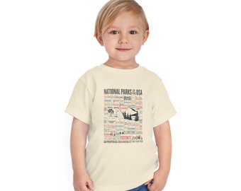 63 National Park Name Toddler Shirt, All 63 US National Park Name CheckList Adventure Awaits Mountain Toddler Shirt - Np0323all