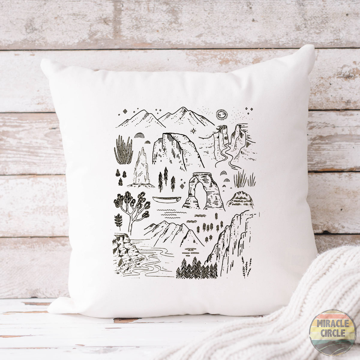 18x18 Throw Pillow: Legends Of The National Parks-Extra Terrestrial -  Anderson Design Group