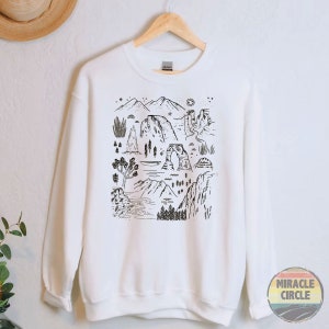 Iconic Park Crewneck Sweatshirt, Iconic National Parks Crew Sweatshirt