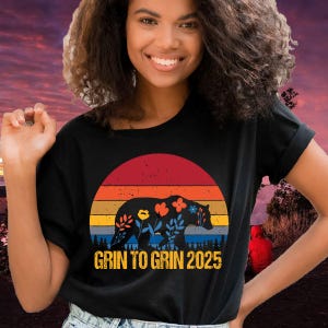 Grand Canyon National Park T-Shirt | Grin to Grin 2025 | Funny Outdoor Adventure Tee, Hiking & Camping, Nature Lover Gift