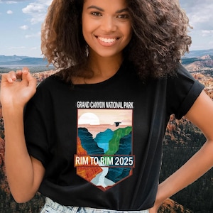 Custom Rim To Rim 2025 Hiking Team Shirt, Grand Canyon National Park Hike R2R Hiker Camping Group shirt