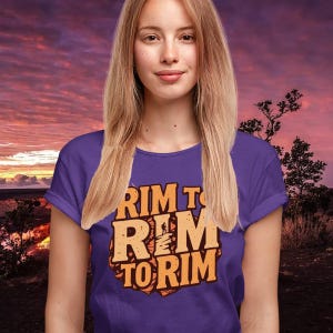 Rim to Rim National Park Shirt - Inspirational Gifts for Outdoor Lovers - Hiking Gifts from Friends or Family