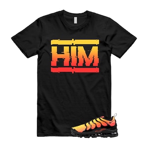 VaporMax Crimson Black Total Orange Air Plus T Shirt Match HIM