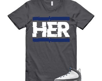 9 French Blue Flint Grey White 2026 T Shirt Match HER