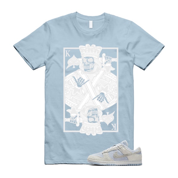 Dunk Armory Blue and Photon Dust Light Low Grey White T Shirt Match KC