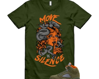 5 Olive Army Solar Orange Black Retro T Shirt Match MIS