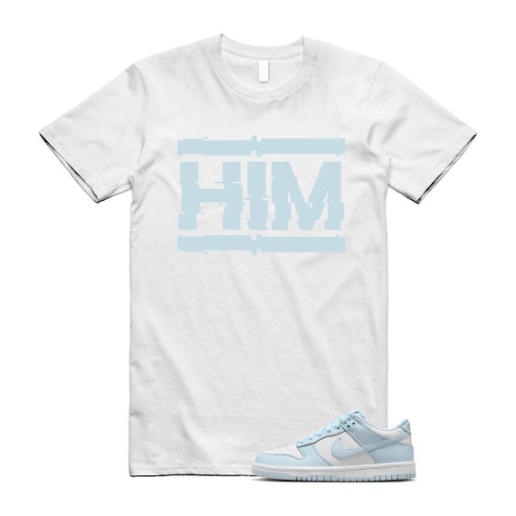 Dunk White Glacier Blue Low GS T Shirt Match HIM - Etsy Canada