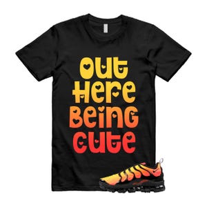 VaporMax Crimson Black Total Orange Air Plus T Shirt Match OHBC
