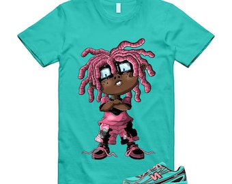 740 Cyber Jade Ultra Pink Black Teal Aqua T Shirt Match CHONGO