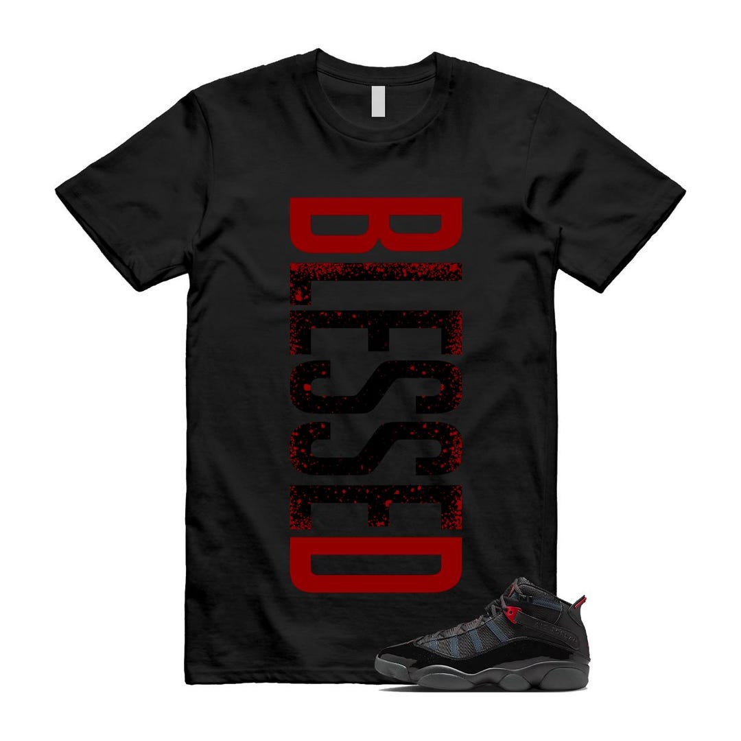 6 Rings Anthracite Black Fire Red T Shirt Match VERTBLS - Etsy