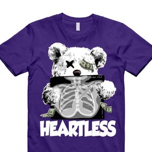 Dunk Purple Championship Court Low White T Shirt Match HEART