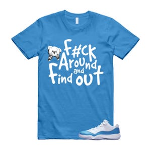 11 UNC University Blue White Low 2026 T Shirt Match FCK image 1