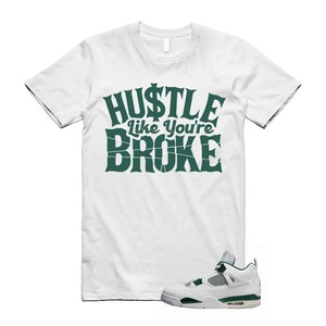 T-shirt gris neutre blanc oxydé Match BROKE