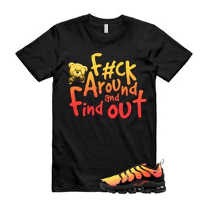 VaporMax Crimson Black Total Orange Air Plus T Shirt Match FCK