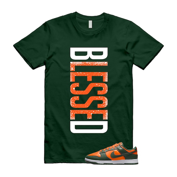 Miami Hurricanes Dunk Gorge Green Total Orange White Retro Team Low Dark T Shirt Match VERTBLS