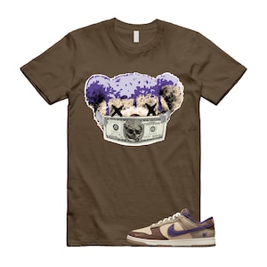 LIT T Shirt to Match N Dunk Low Setsubun Tan Brown Purple Beige