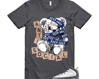 9 French Blue Flint Grey White 2026 T Shirt Match ANTI