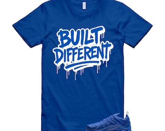 Camiseta VaporMax Game Azul Real Blanco Air Match BUILT DIFFERENT